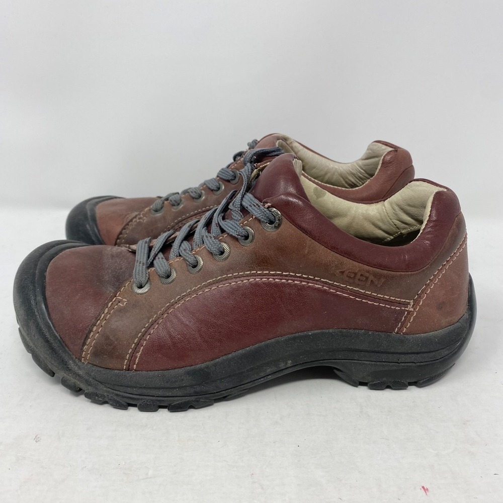 Keen Calistoga Womens hiking walking shoes US 7.5 Brown leather Non-Slip